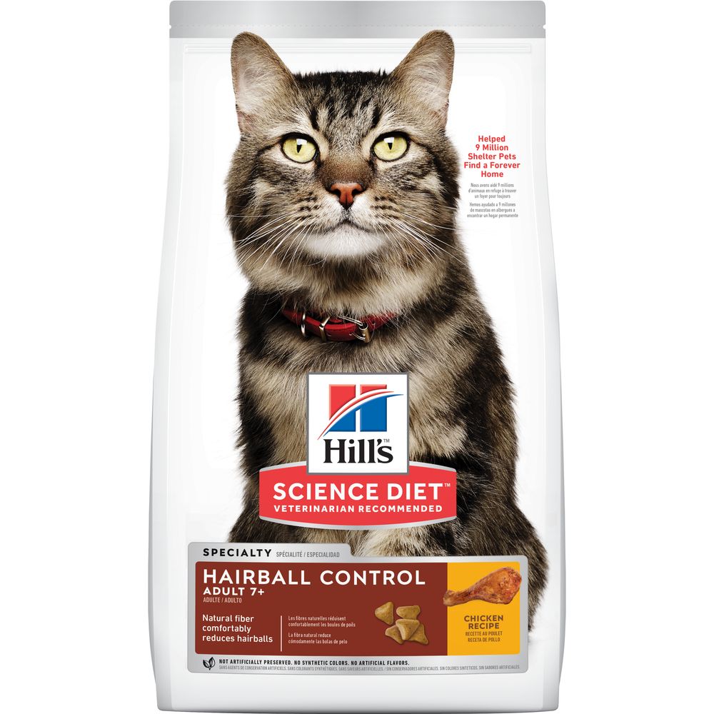 Senior 7+ Hairball Control Cat Food